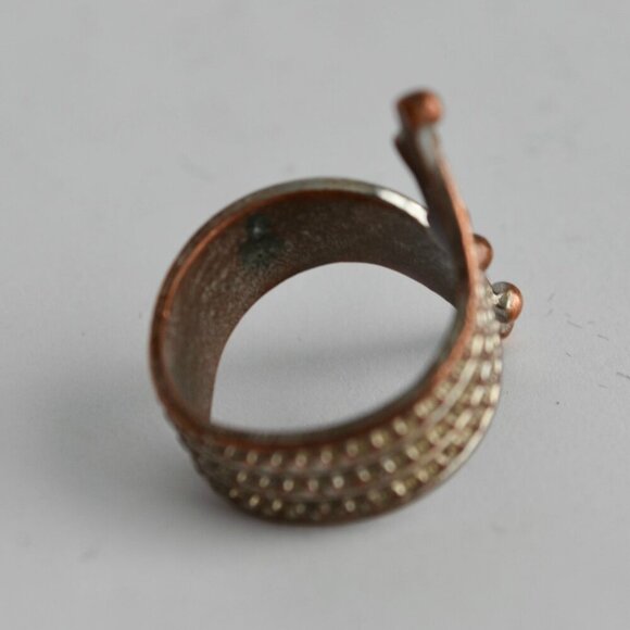 Vintage Adjustable Silver Wrap Ring - Picture 2 of 3